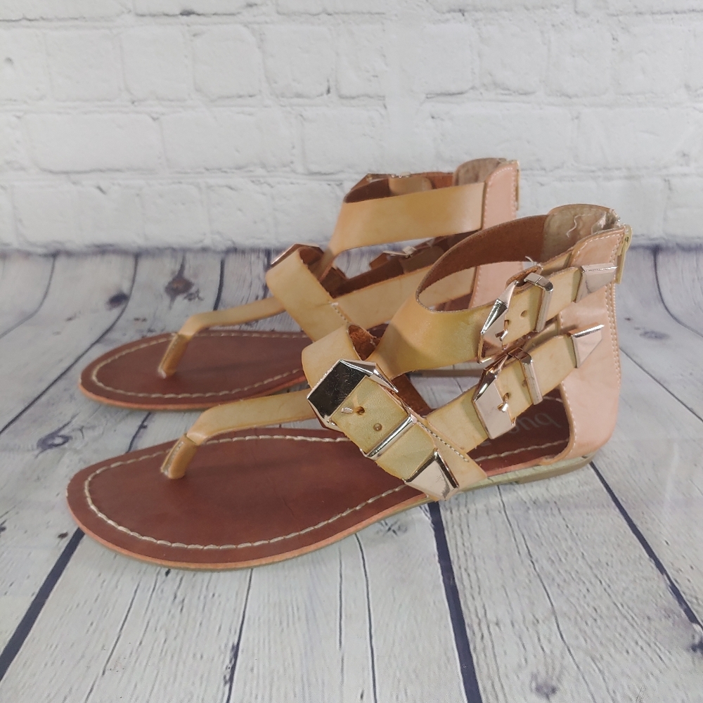 Bucco Shoes Camel Gladiator Sandals